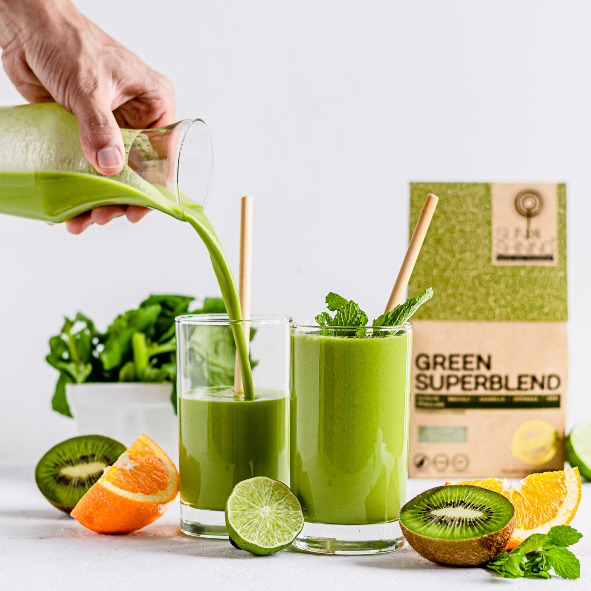 KIWI ORANGE GREEN SMOOTHIE