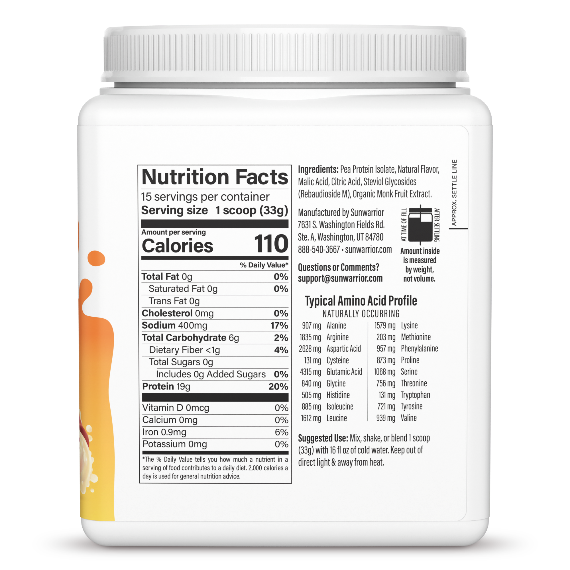 USA-ClearProtein-489g-PeachTea-Right